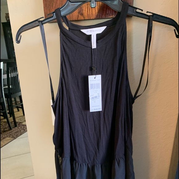 NWT BCBGeneration size small black  summer top - Picture 2 of 8